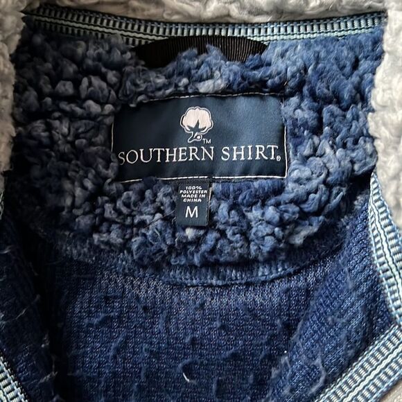Southern Shirt heathered sherpa pullover 1/4 zip  NWOT M - Picture 4 of 11